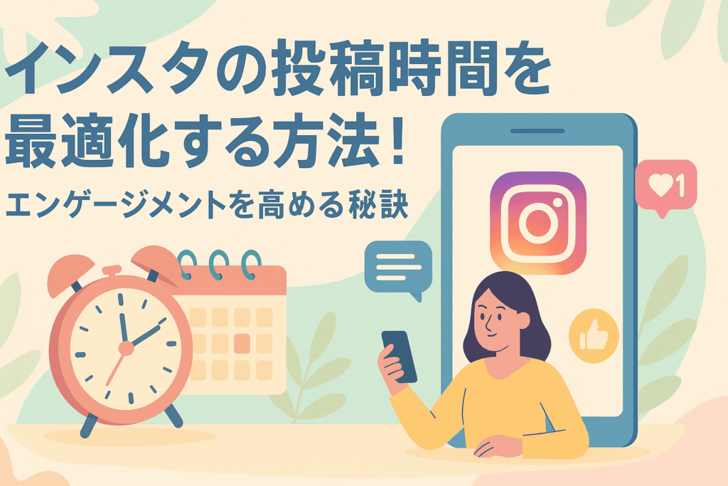 インスタの投稿時間を最適化する方法！エンゲージメントを高める秘訣